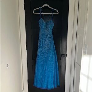 Elegant Blue Evening Dress